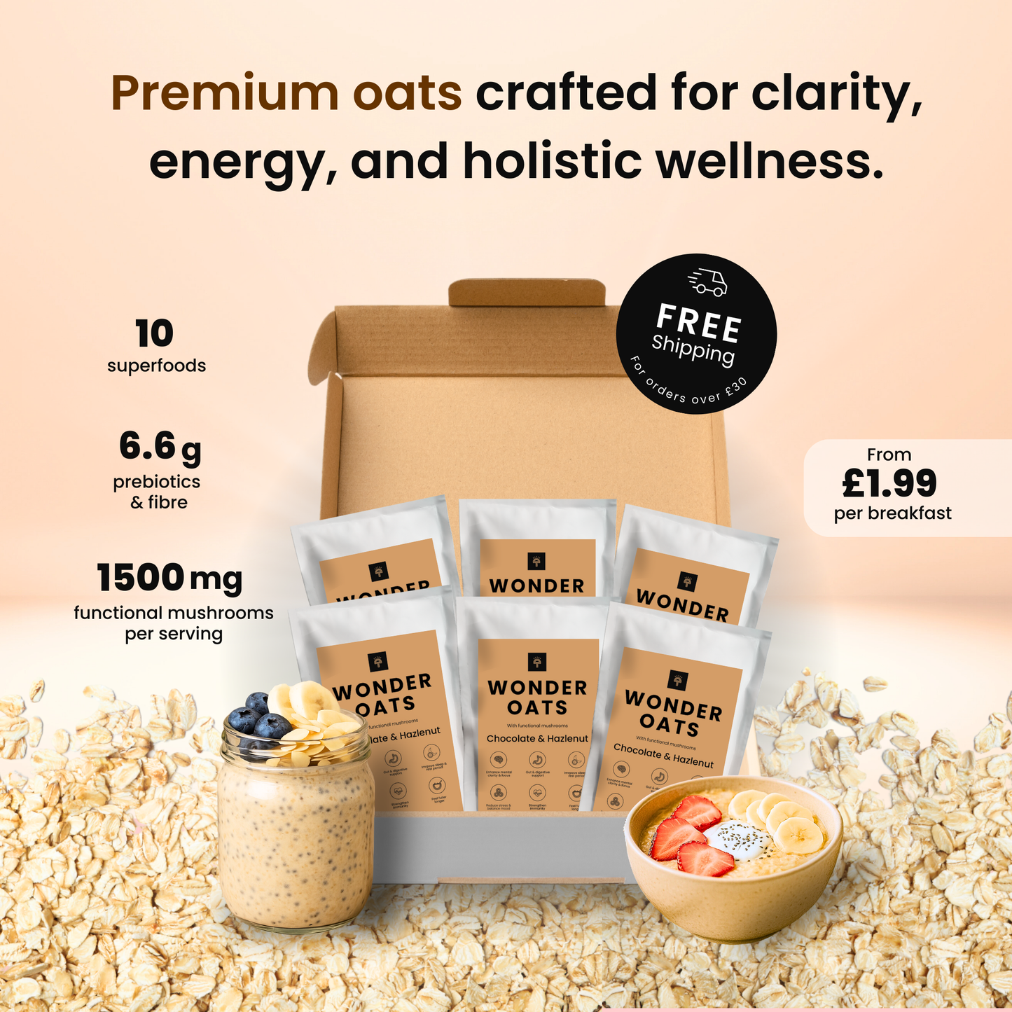 Wonder Oats - Chocolate & Hazelnut
