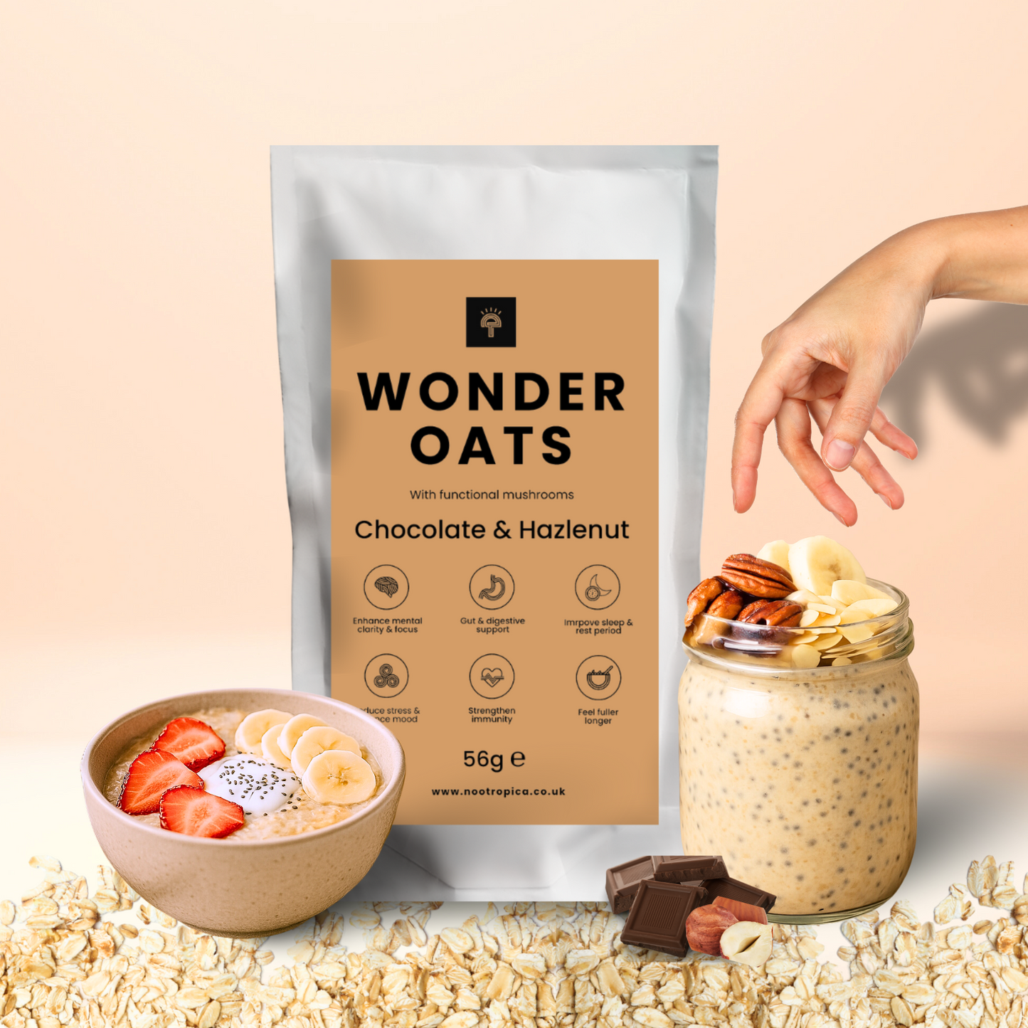 Wonder Oats - Chocolate & Hazelnut